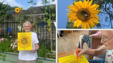 Stevenage care home documents special sunflower